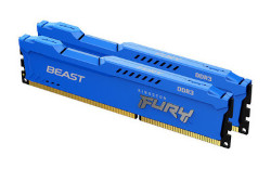 Kingston 16GB 1866MHz DDR3 CL10 DIMM (Kit of 2) FURY Beast Blue - KF318C10BK2/16