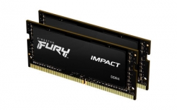 Kingston 32GB 2666MHz DDR4 CL16 SODIMM (Kit of 2) FURY Impact - KF426S16IBK2/32