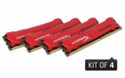 Kingston HyperX 32GB 1600MHz DDR3 Non-ECC CL9 DIMM (Kit of 4) XMP Savage - HX316C9SRK4/32