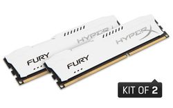 Kingston HyperX 16GB 1866MHz DDR3 CL10 DIMM (Kit of 2) FURY White Series - HX318C10FWK2/16