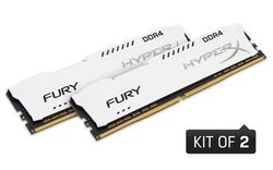 Kingston HyperX 16GB 2933MHz DDR4 CL17 DIMM (Kit of 2) 1Rx8 HyperX FURY White - HX429C17FW2K2/16