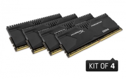 Kingston HyperX 16GB 2400MHz DDR4 Non-ECC CL12 DIMM (Kit of 4) XMP Predator Series - HX424C12PB2K4/16