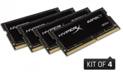 Kingston HyperX 64GB 2133MHz DDR4 CL14 SODIMM (Kit of 4) Impact - HX421S14IBK4/64