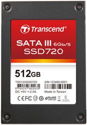 Transcend 512GB SSD720 SATA III 2.5" Ultimate (MLC) - TS512GSSD720