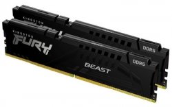 Kingston 64GB 5200MT/s DDR5 CL40 DIMM (Kit of 2) FURY Beast Black XMP - KF552C40BBK2-64