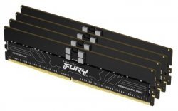 Kingston 128GB 6400MT/s DDR5 ECC Reg CL32 DIMM (Kit of 4) FURY Renegade Pro XMP - KF564R32RBK4-128
