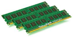 Kingston 12GB 1600MHz DDR3 ECC Reg CL11 DIMM (Kit of 3) SR x8 w/TS Intel - KVR16R11S8K3/12I