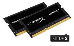 Kingston HyperX 8GB 1866MHz DDR3L CL10 SODIMM (Kit of 2) 1.35V Impact Black - HX318LS10IBK2/8