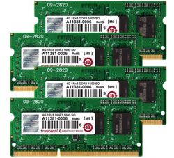 Transcend JetMemory 32GB Kit (4x8GB) 1600MHz DDR3 DR x8 SO-DIMM for Apple - TS32GJMA524H