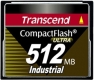 Transcend 512MB Industrial CF Card (100X) - TS512MCF100I