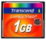 Transcend 1GB CF Card (133X) - TS1GCF133