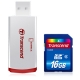 Transcend 16GB SDHC (Class 6) with Card Reader - TS16GSDHC6-P2