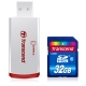 Transcend 32GB SDHC (Class 6) with Card Reader - TS32GSDHC6-P2