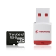 Transcend 8GB microSDHC Class 10 with Card Reader - TS8GUSDHC10-P3