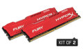 Kingston HyperX 32GB 3200MHz DDR4 CL18 DIMM (Kit of 2) HyperX FURY Red - HX432C18FRK2/32